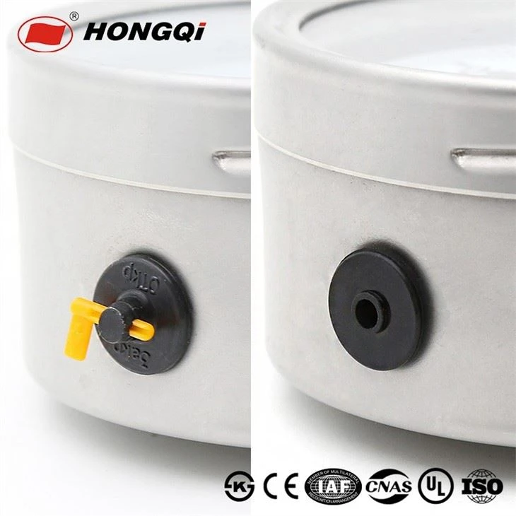 HongQi 4 Inch Shock Proof Stainless Steel Pressure Gauge Instrument With Glycerine Or Silicon Liquid Filled