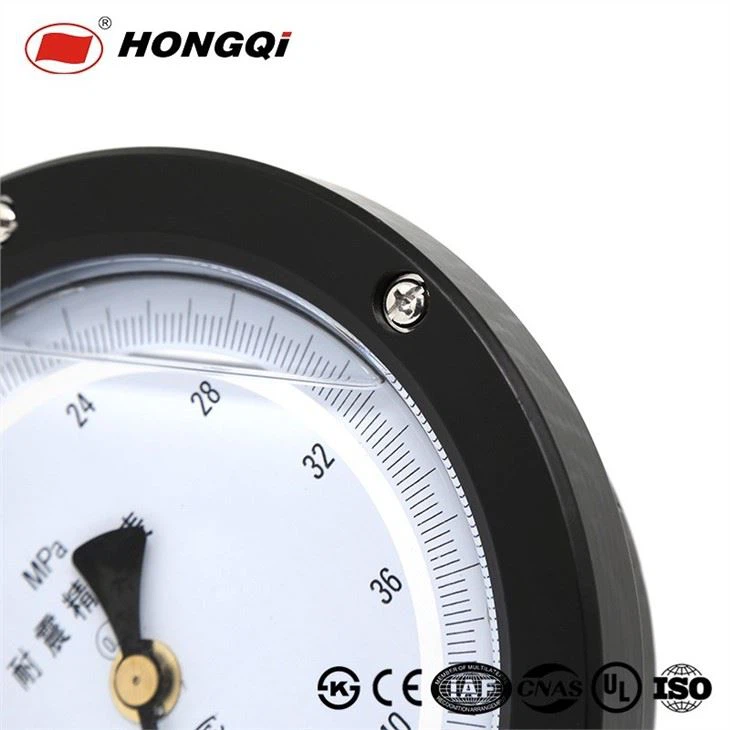 150mm OEM Shockproof Precision Pressure Gauge With Painted Steel Case