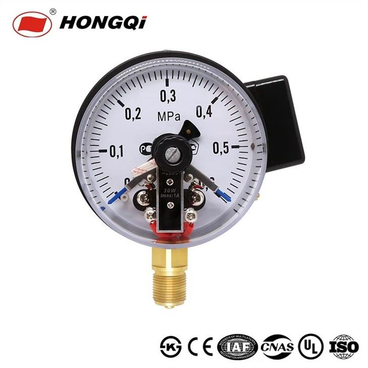 Electric Contact Bottom Stainless Steel Pressure Gauge