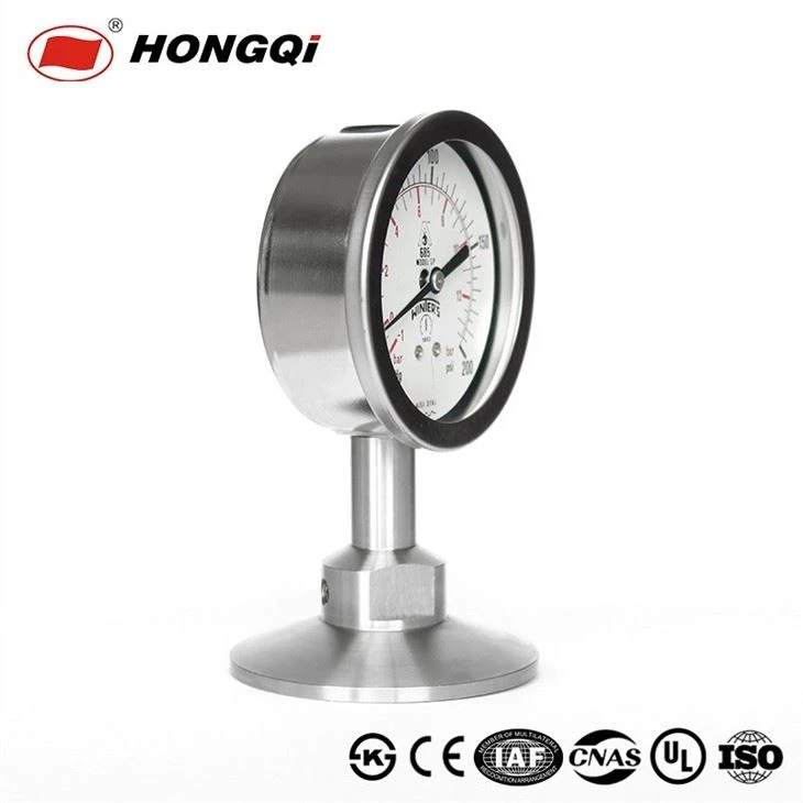 Flange Type Hygeian Diaphragm Pressure Gauge