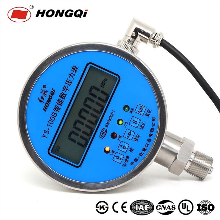 High Precision LCD Display Digital Fuel Oil Air Pressure Gauge