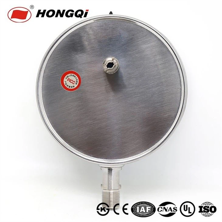 Hongqi Ygk-150 All Stainless Steel Photo Electricity Contacts Pressure Gauge
