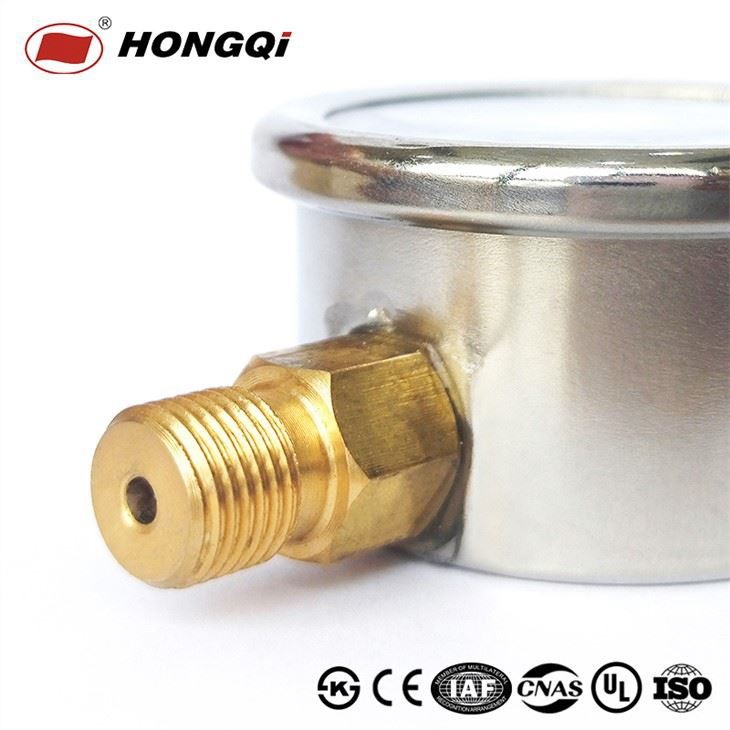 Hongqi Ytn40mm Stainless Steel 304 Liquid Filled Water Pressure Gauge